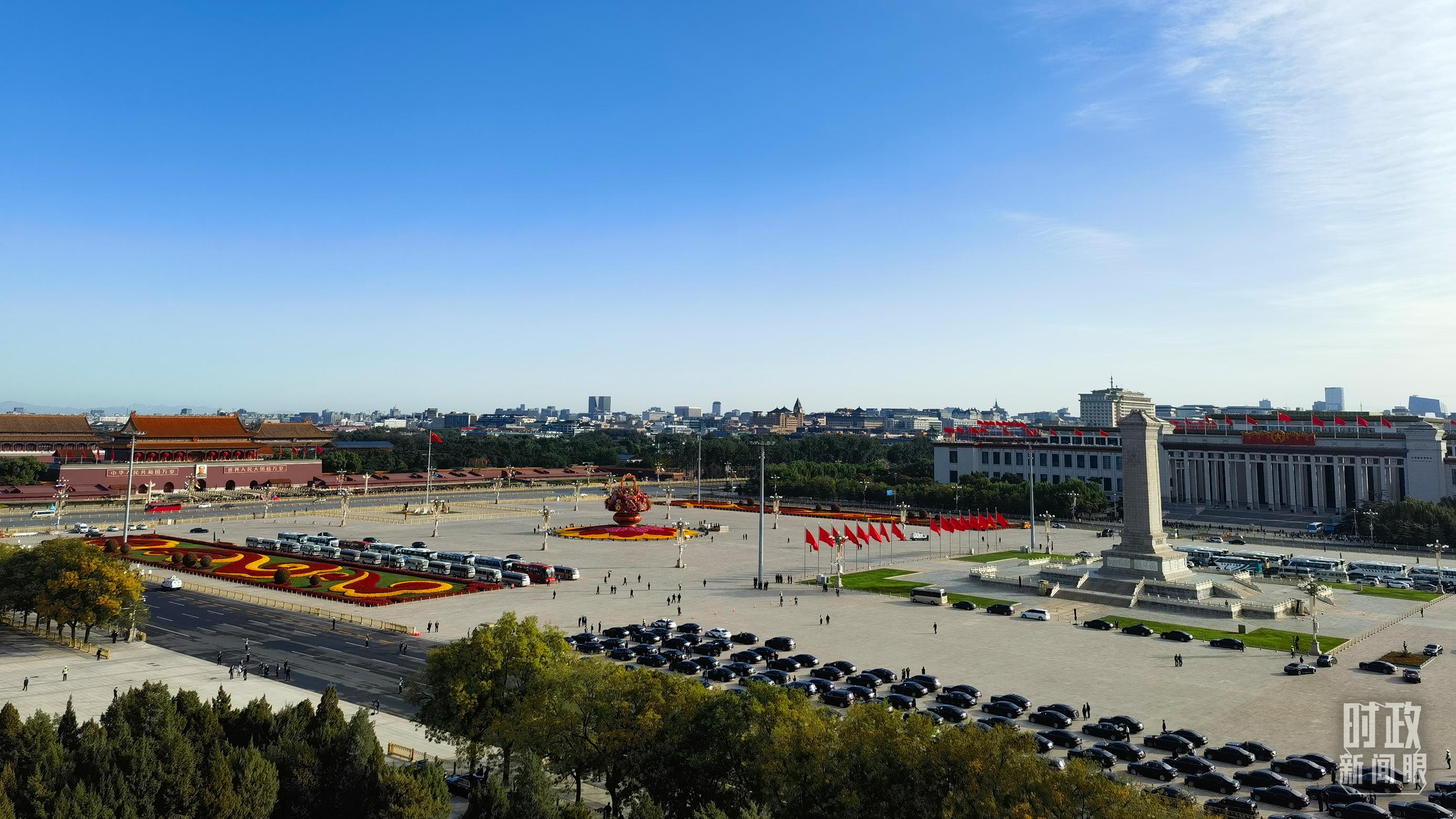 △18日的天安门广场。（总台央视记者周志国拍摄）